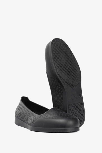 Gucci Black Cover Diamante Pattern Rubber Overshoes