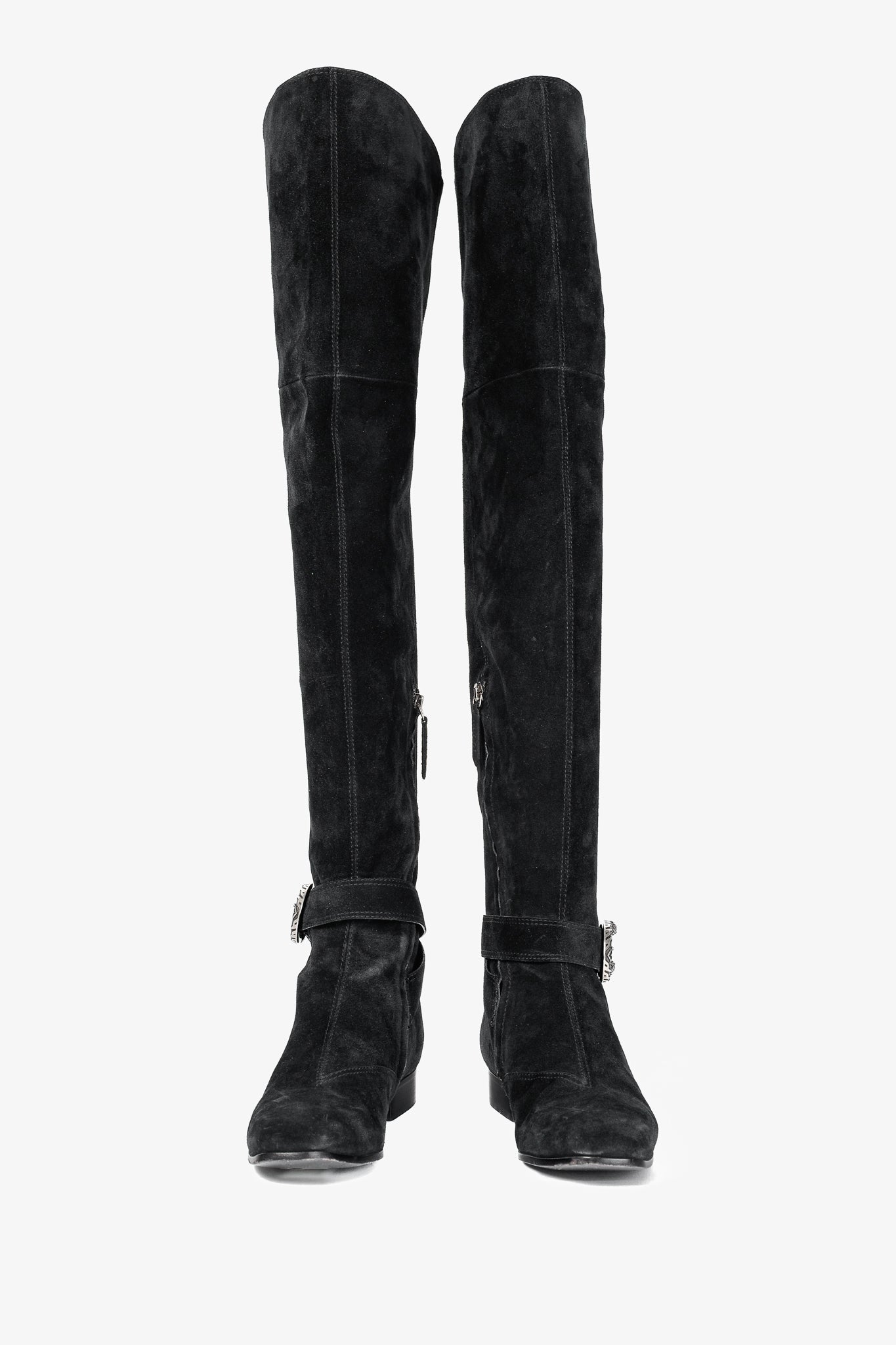 Gucci Dionysus Nero Suede Over-The-Knee Boots