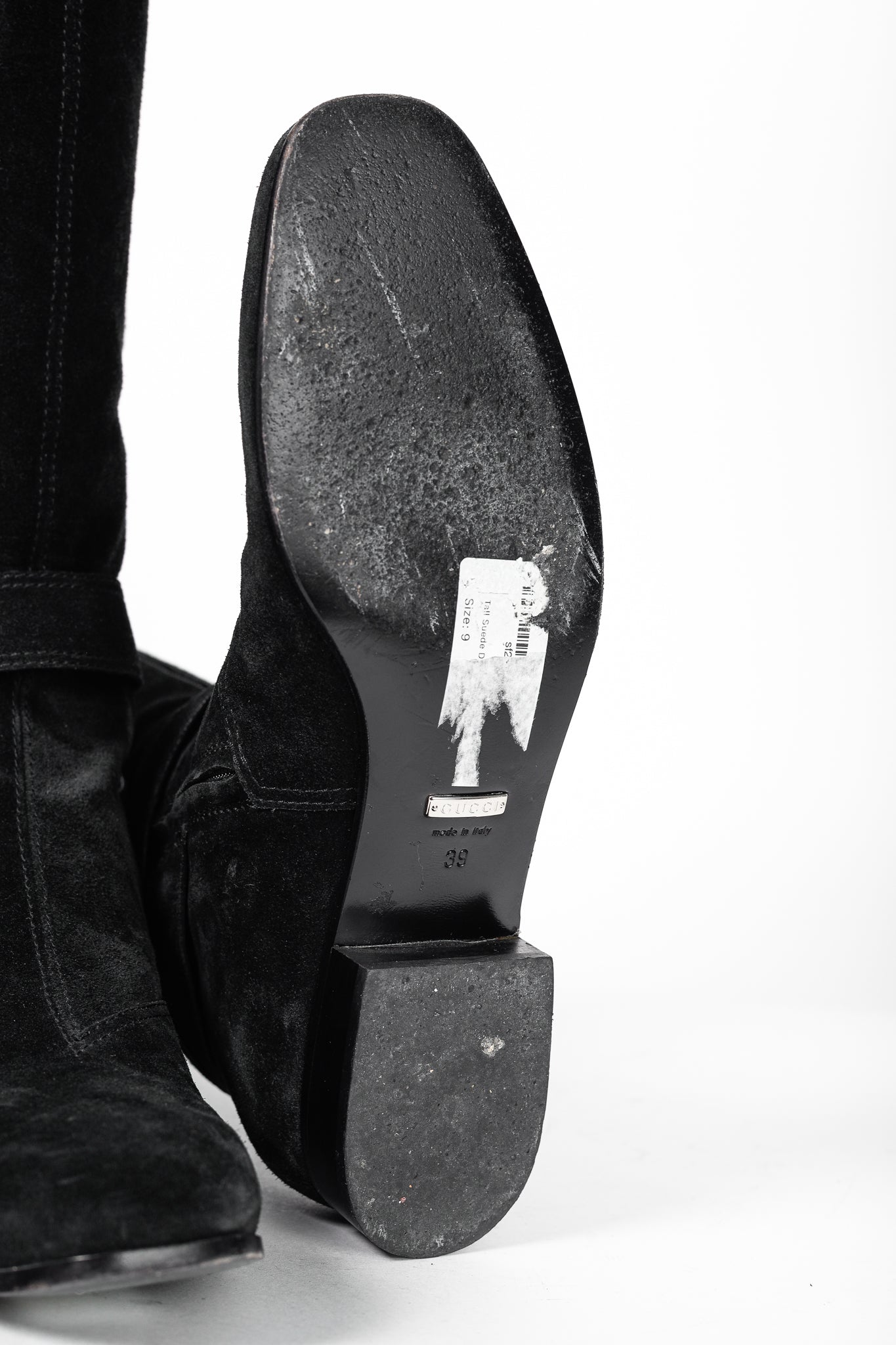 Gucci Dionysus Nero Suede Over-The-Knee Boots