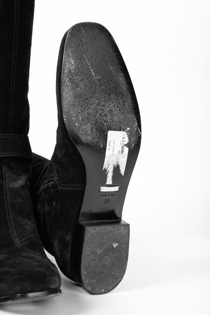 Gucci Dionysus Nero Suede Over-The-Knee Boots