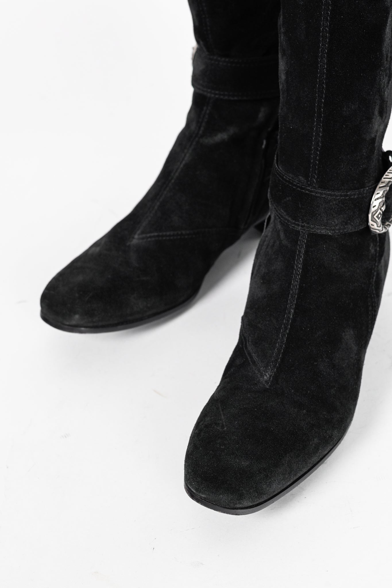 Gucci Dionysus Nero Suede Over-The-Knee Boots