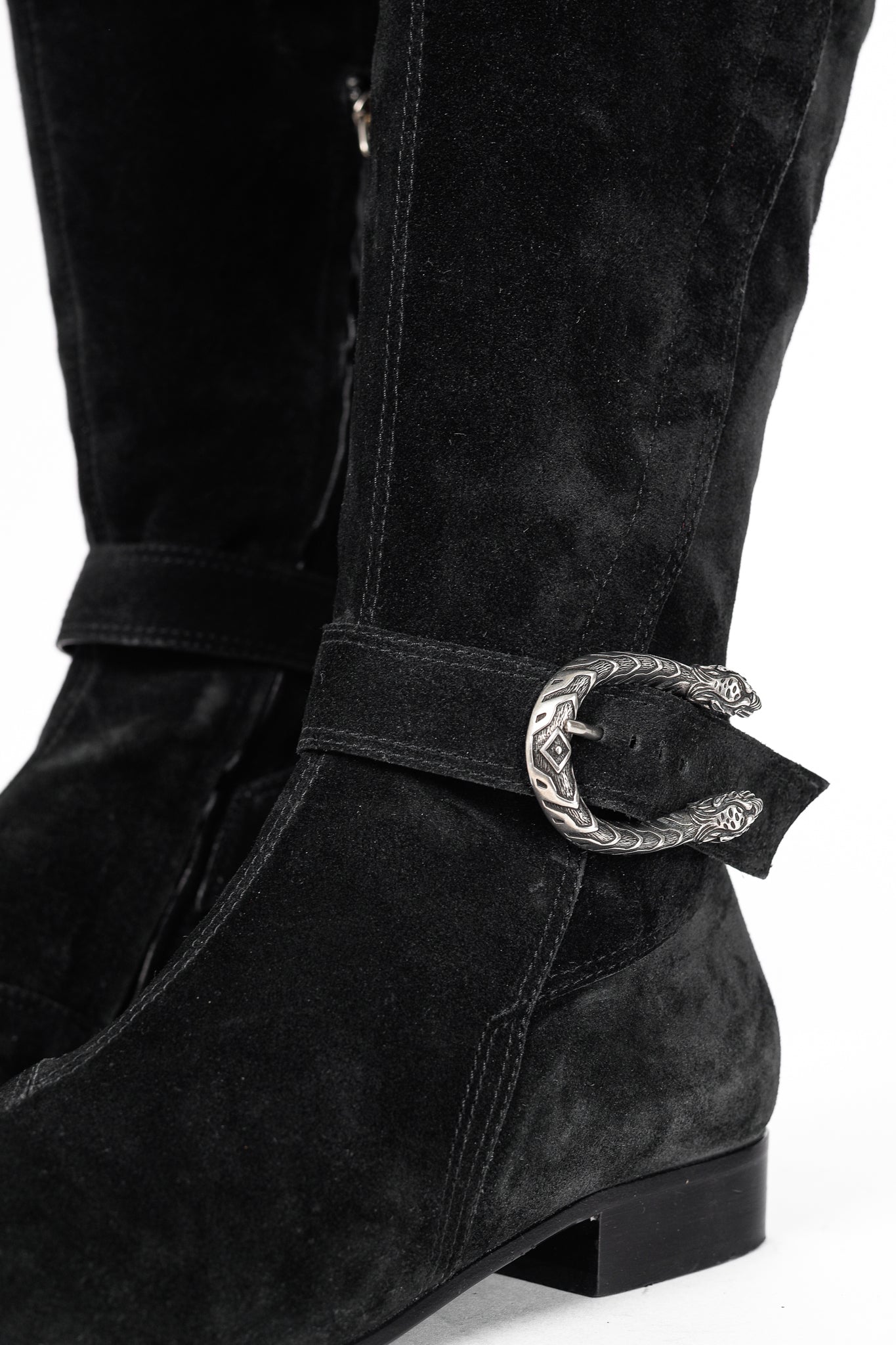 Gucci Dionysus Nero Suede Over-The-Knee Boots