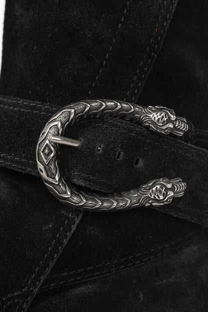 Gucci Dionysus Nero Suede Over-The-Knee Boots
