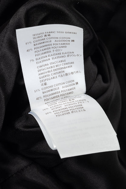 Gucci PF13 Black Cotton-Blend Belted Jacket