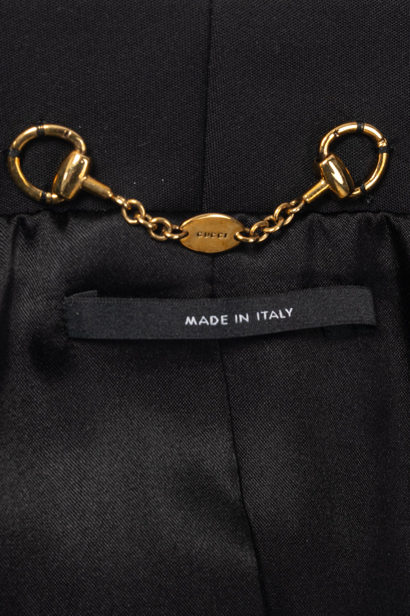 Gucci PF13 Black Cotton-Blend Belted Jacket