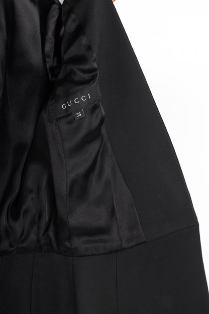Gucci PF13 Black Cotton-Blend Belted Jacket