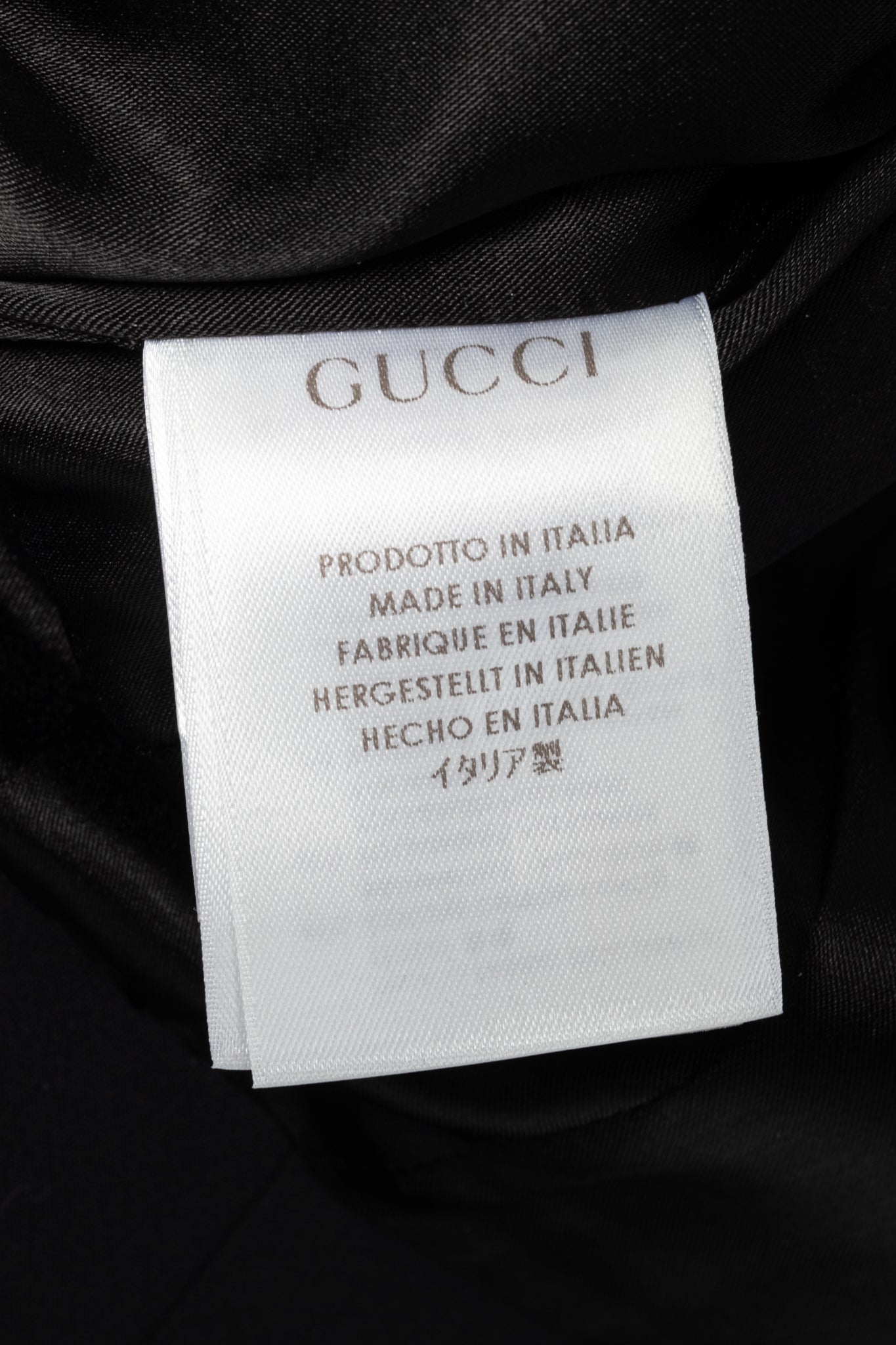 Gucci PF13 Black Cotton-Blend Belted Jacket