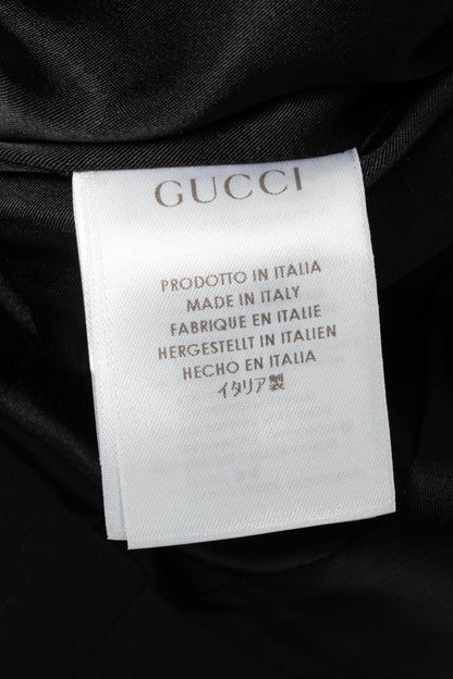 Gucci PF13 Black Cotton-Blend Belted Jacket