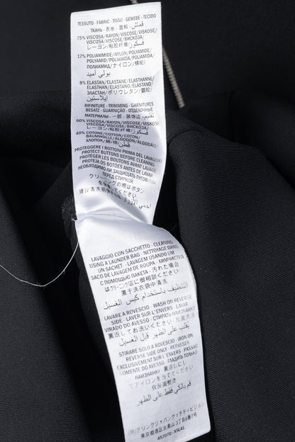 Gucci Black Sylvie-Web Ruffle-Detail Short Dress