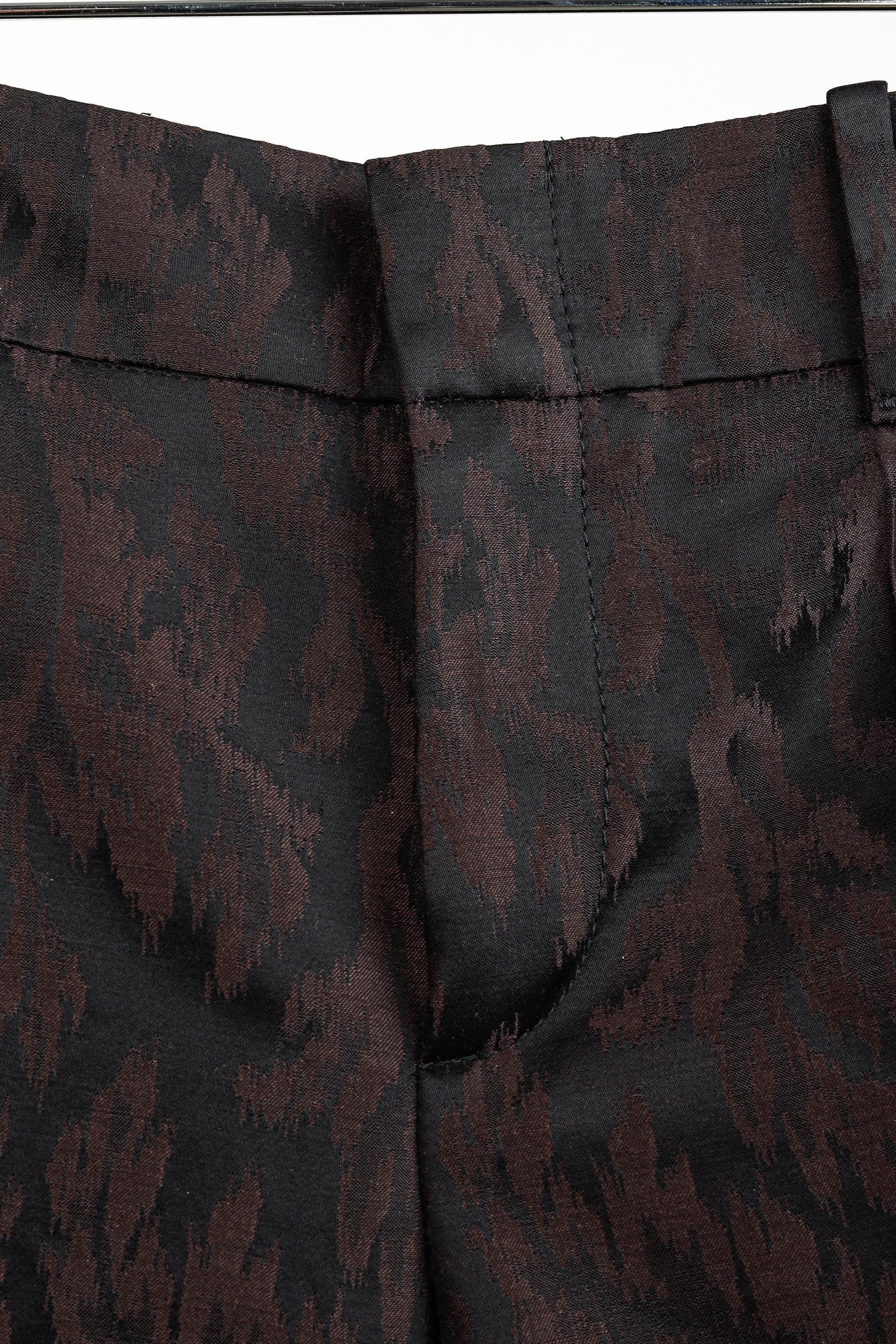 Gucci AW/12 Burgundy Floral-Jacquard Holiday Pants