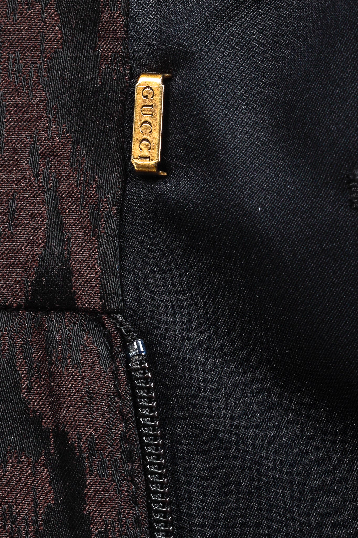Gucci AW/12 Burgundy Floral-Jacquard Holiday Pants