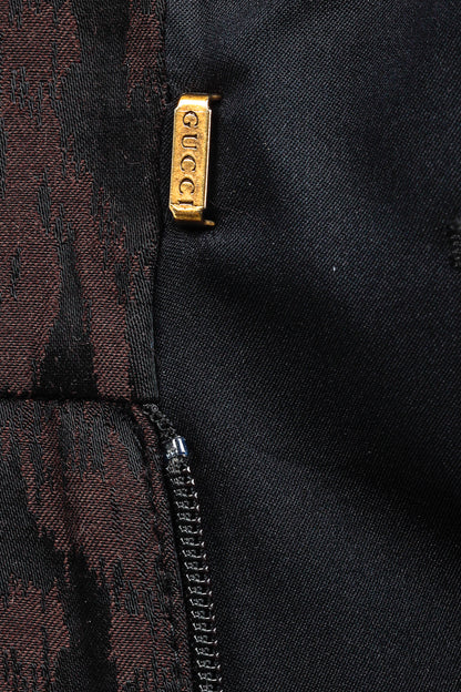 Gucci AW/12 Burgundy Floral-Jacquard Holiday Pants