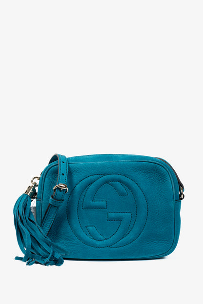 Gucci Soho Disco Cobalt Blue Vitello Range Crossbody Bag