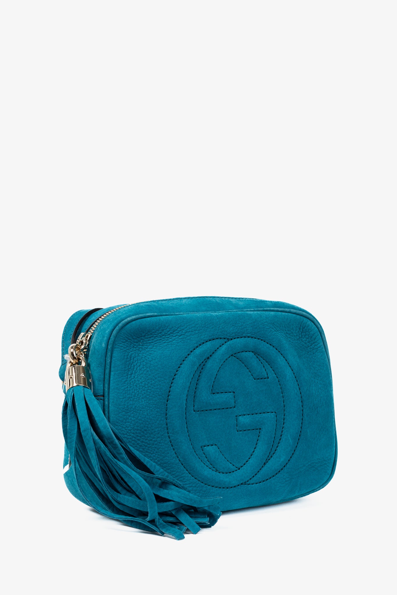 Gucci Soho Disco Cobalt Blue Vitello Range Crossbody Bag