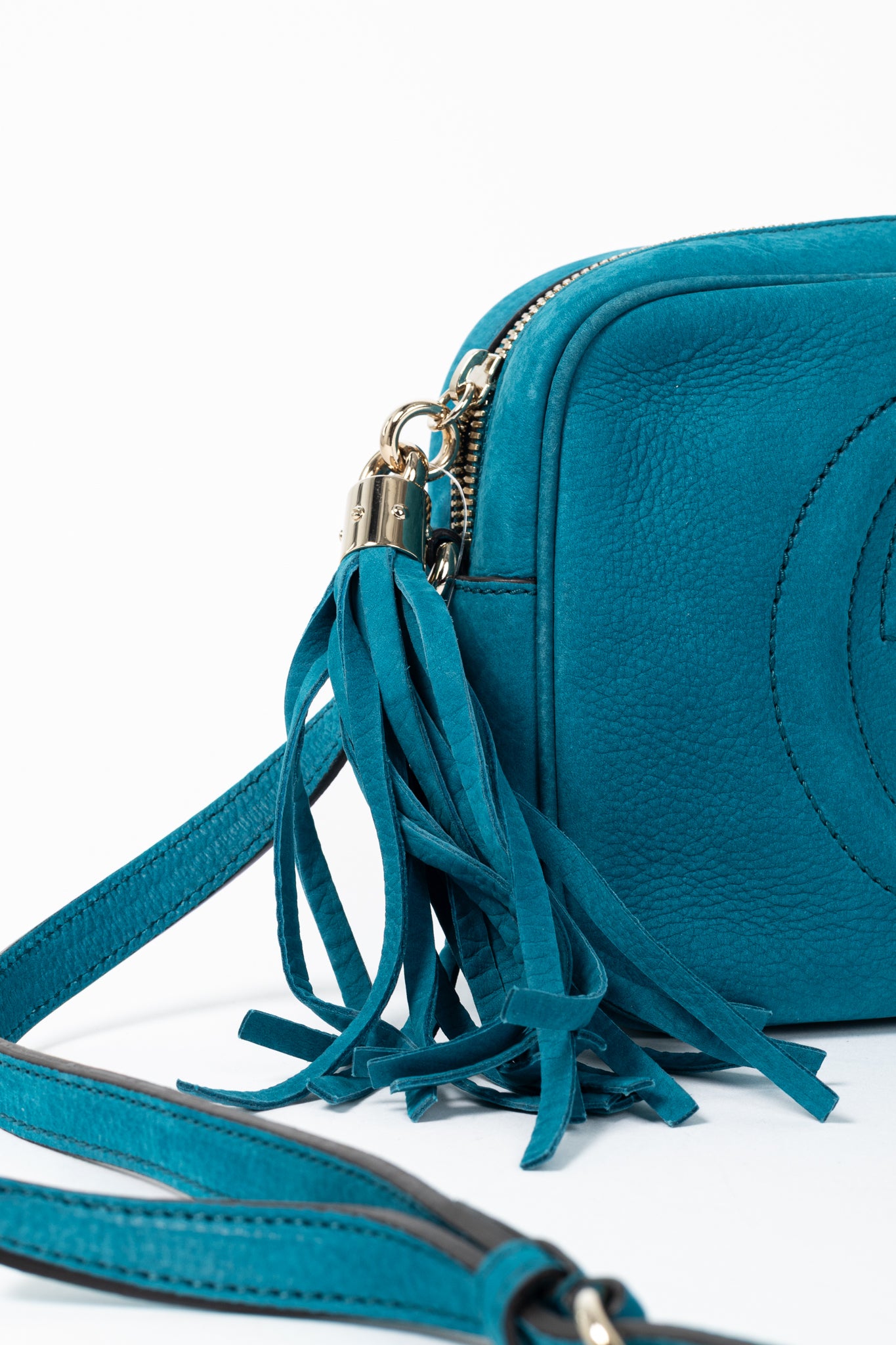 Gucci Soho Disco Cobalt Blue Vitello Range Crossbody Bag