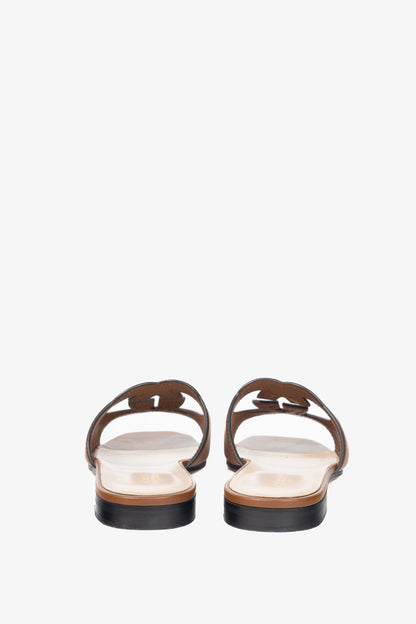 Gucci Brown Cosmos Softy GG-Cutout Slide Sandals