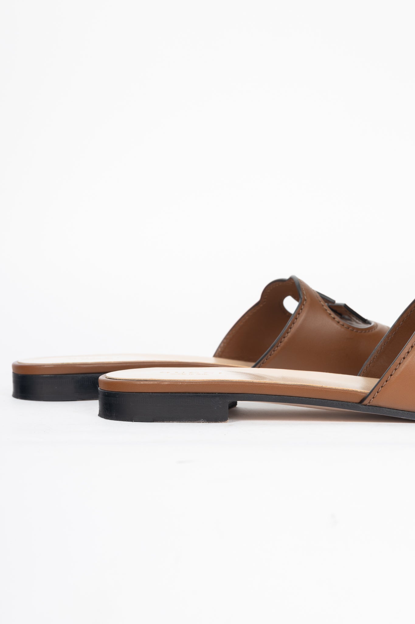 Gucci Brown Cosmos Softy GG-Cutout Slide Sandals