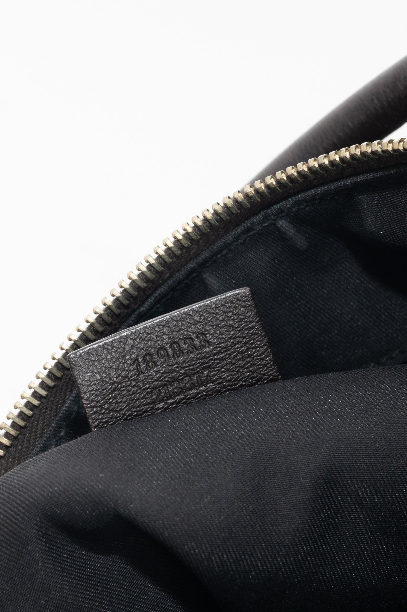 Gucci D-Gold Brown Leather Large Hobo