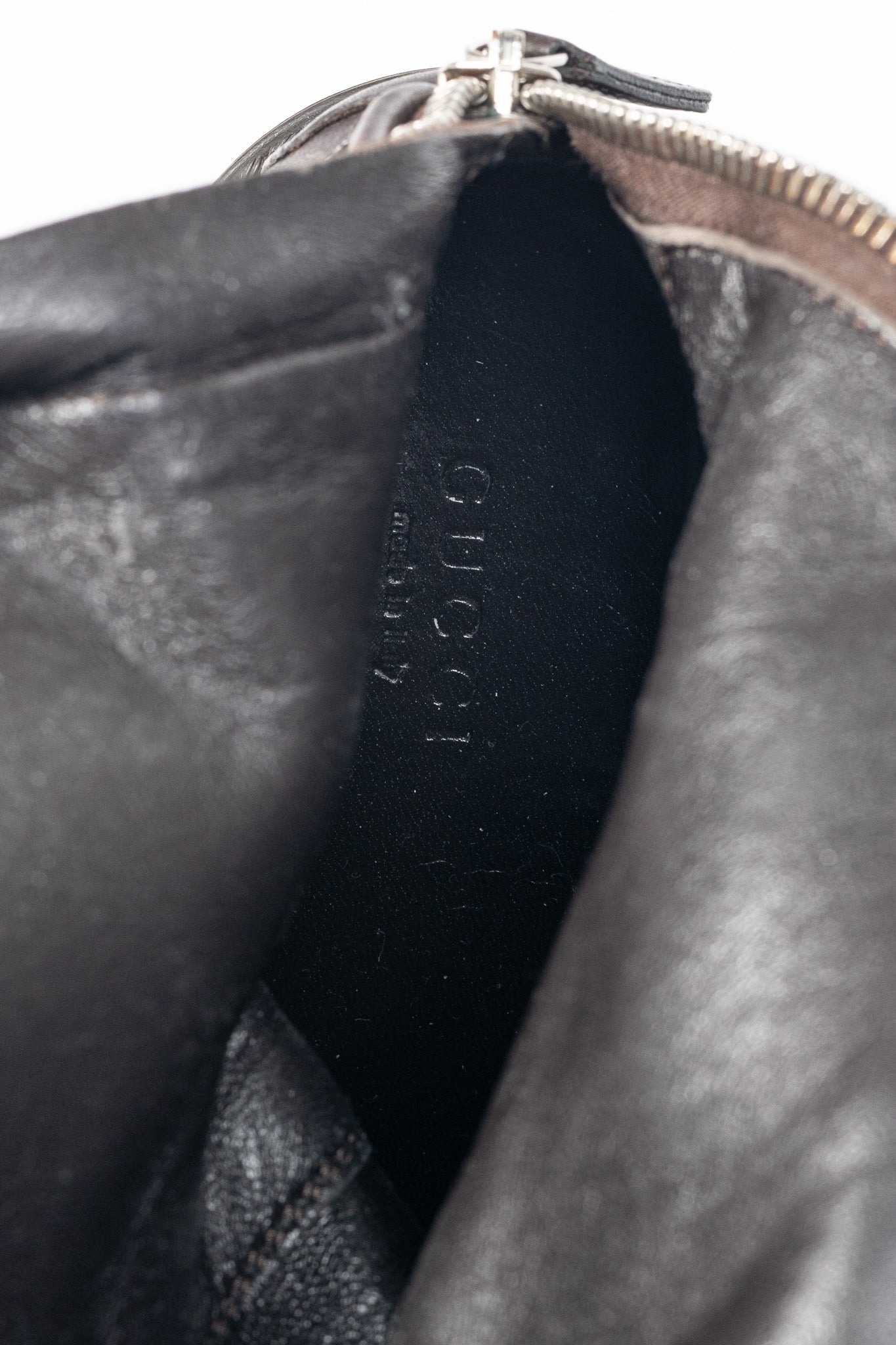 Gucci Maud Chocolate Soft Guccissima Leather Knee-High Riding Boots