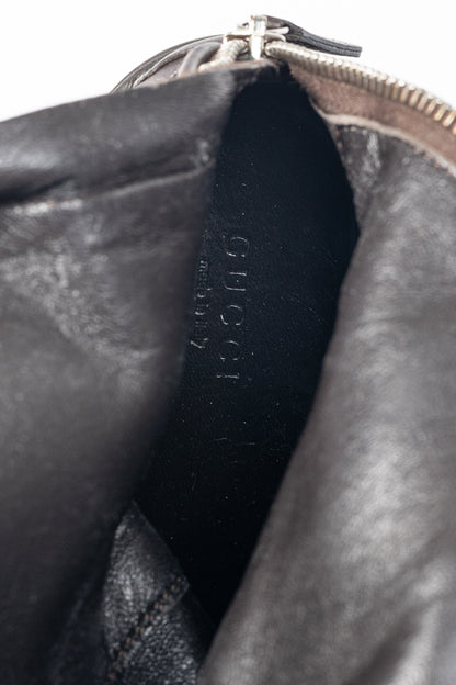 Gucci Maud Chocolate Soft Guccissima Leather Knee-High Riding Boots