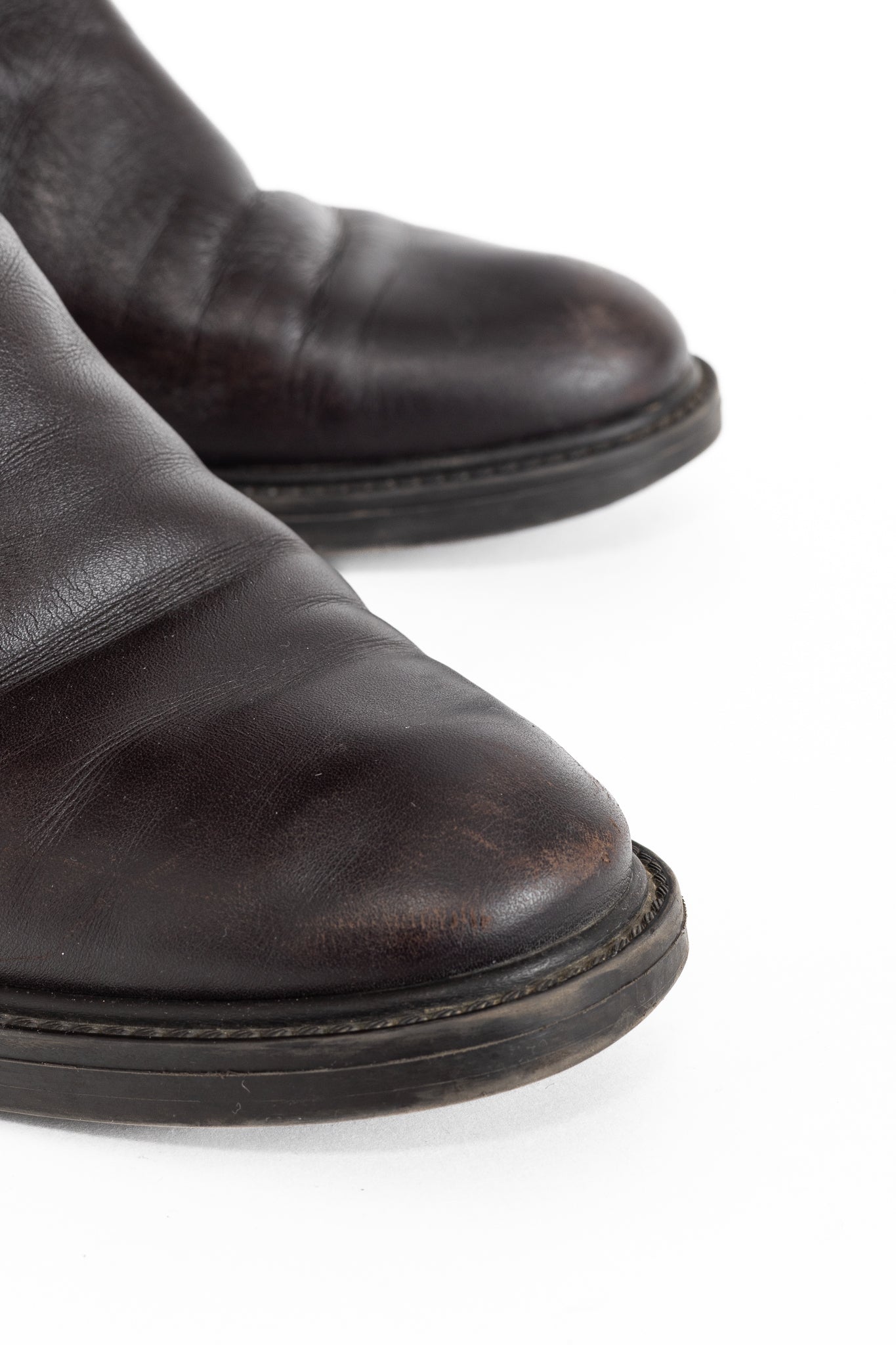 Gucci Maud Chocolate Soft Guccissima Leather Knee-High Riding Boots