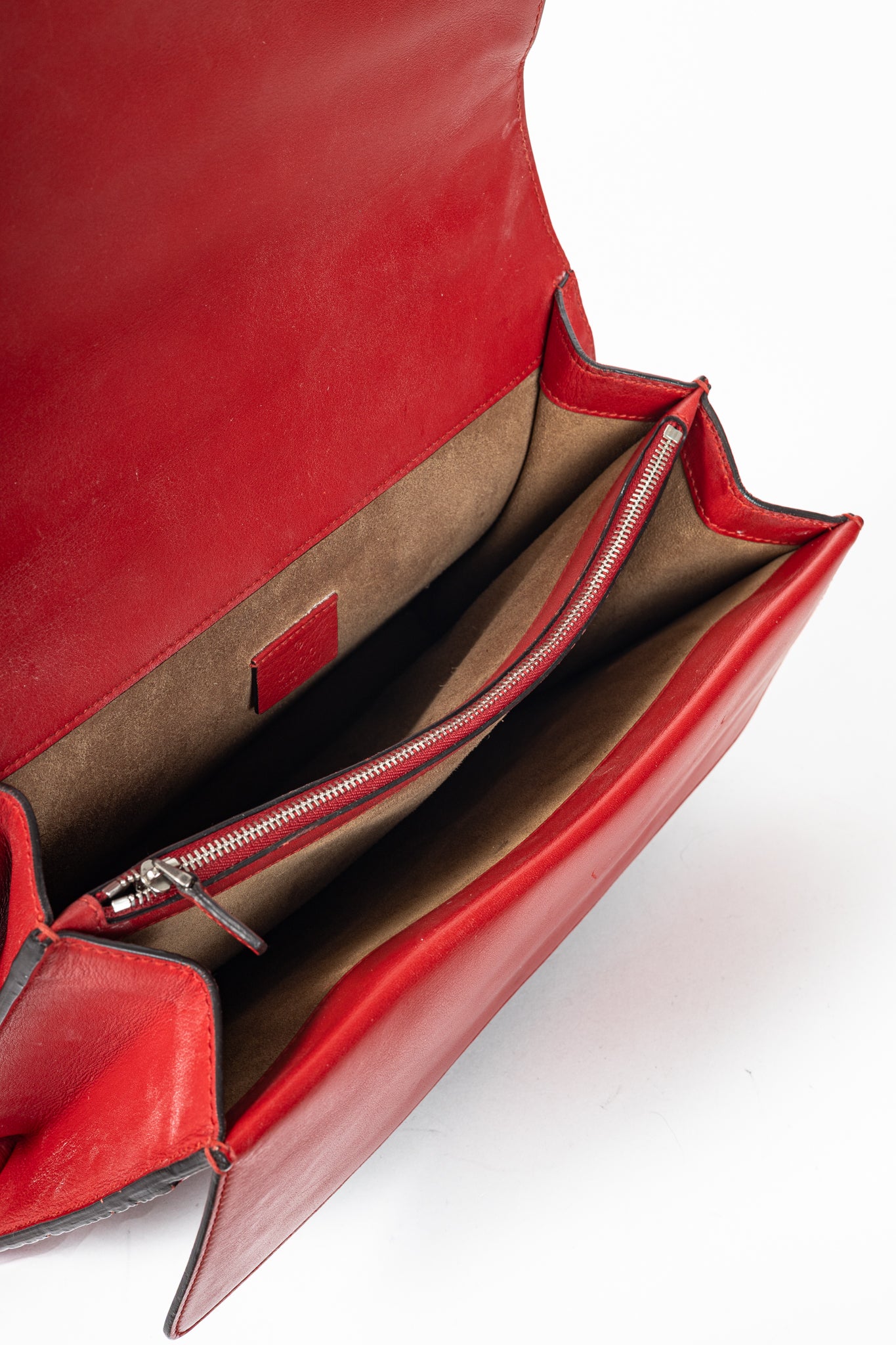 Gucci Dionysus Red Arabesque & GG Supreme Shoulder Bag