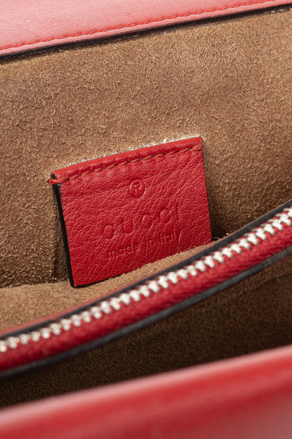 Gucci Dionysus Red Arabesque & GG Supreme Shoulder Bag
