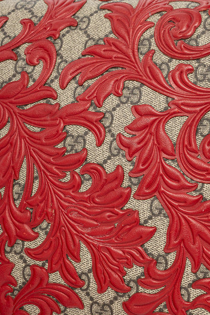 Gucci Dionysus Red Arabesque & GG Supreme Shoulder Bag