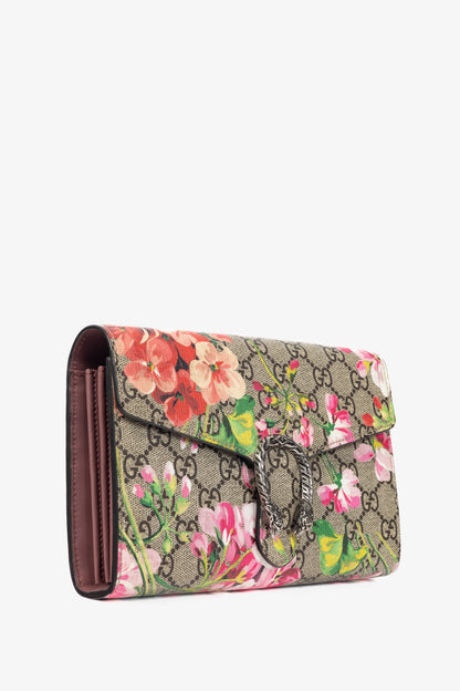 Gucci Dionysus Blooms Antique Rose GG Supreme Mini Chain Bag