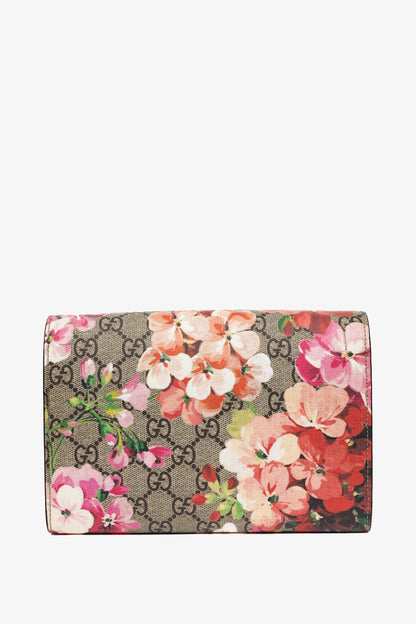 Gucci Dionysus Blooms Antique Rose GG Supreme Mini Chain Bag