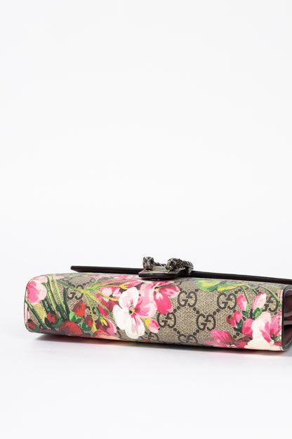 Gucci Dionysus Blooms Antique Rose GG Supreme Mini Chain Bag