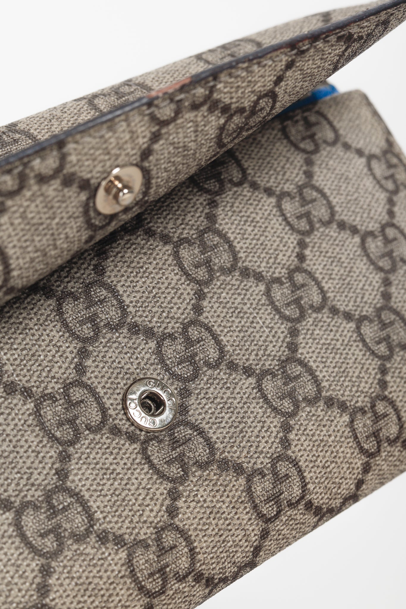 Gucci Brown Ivory GG Supreme Monogram Continental Wallet