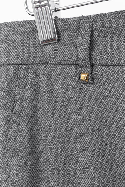 Gucci Grey Birds Eye Slim-Fit Stretch-Wool Studded Trousers