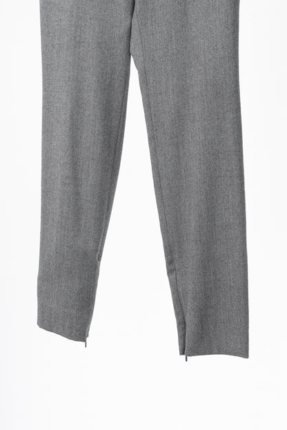 Gucci Grey Birds Eye Slim-Fit Stretch-Wool Studded Trousers