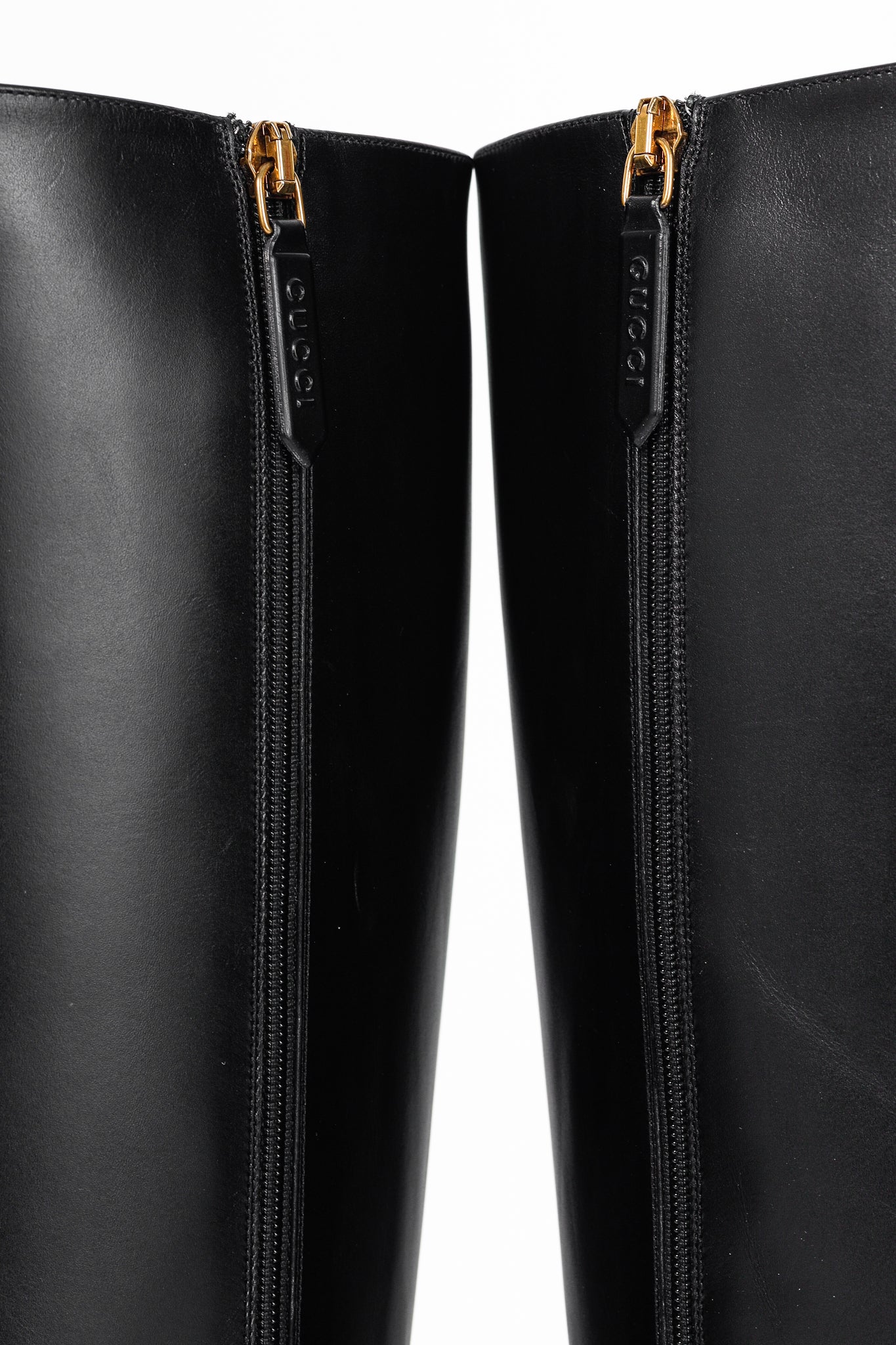 Gucci Rosie Black Elite Calf Leather Riding Boots