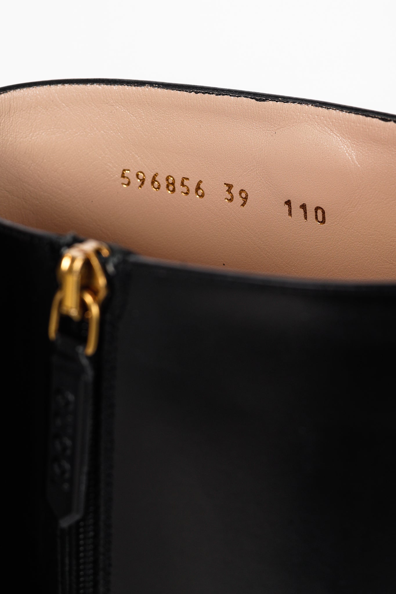 Gucci Rosie Black Elite Calf Leather Riding Boots