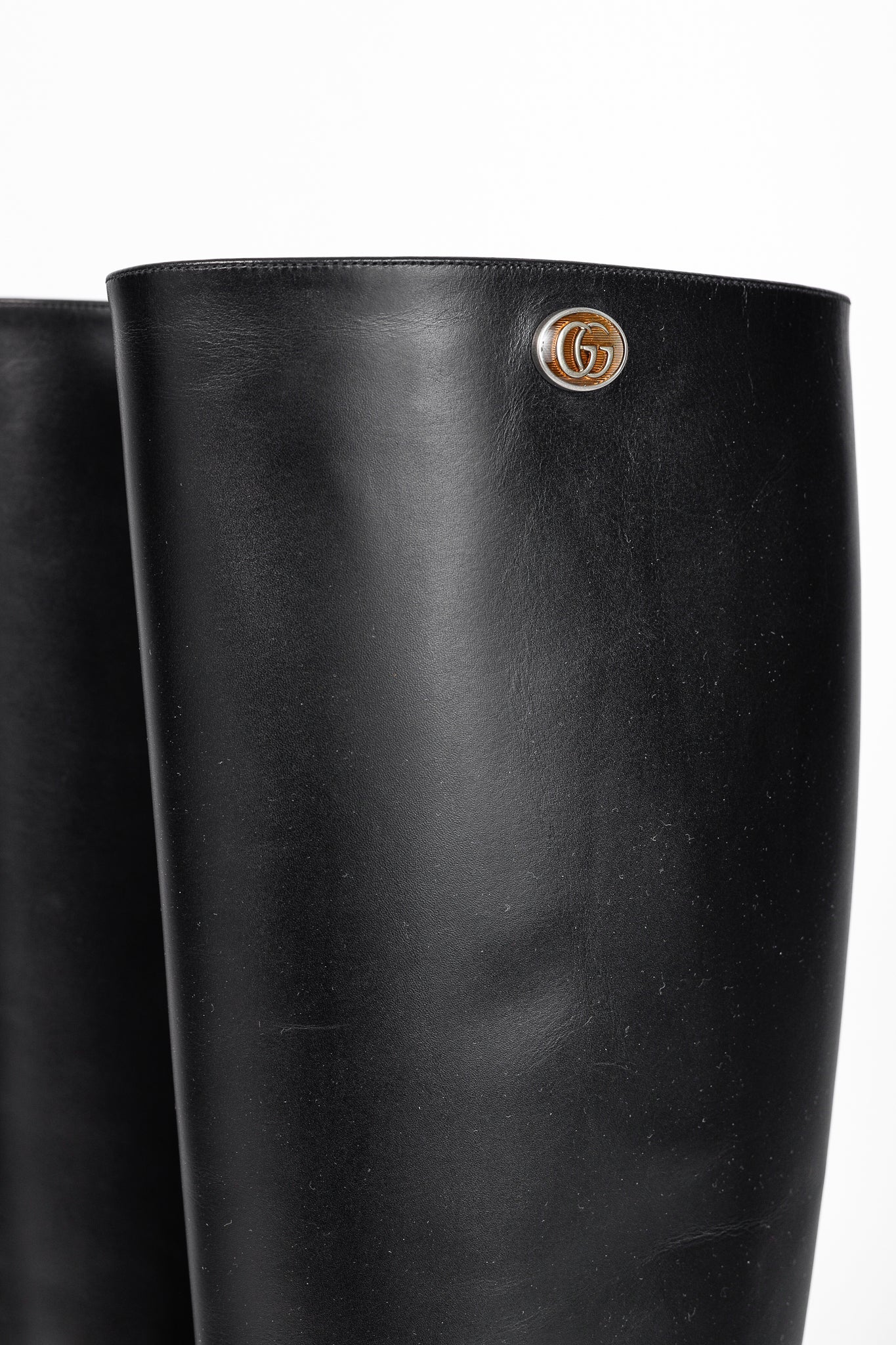 Gucci Rosie Black Elite Calf Leather Riding Boots