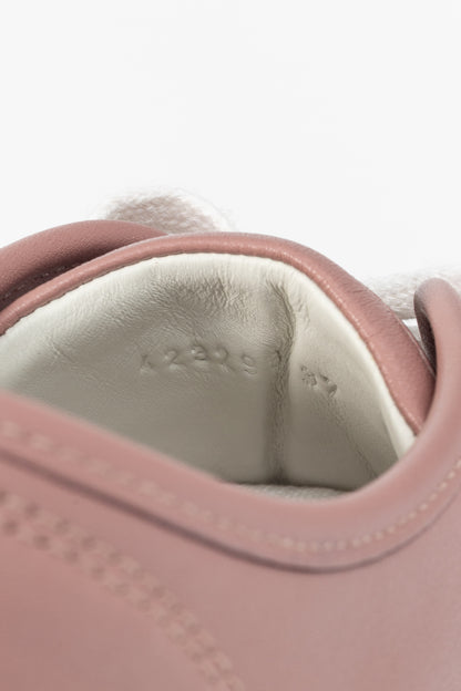 Gucci Pink Miro Soft Leather Low-Top Sneakers