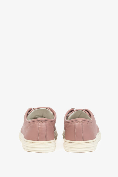 Gucci Pink Miro Soft Leather Low-Top Sneakers
