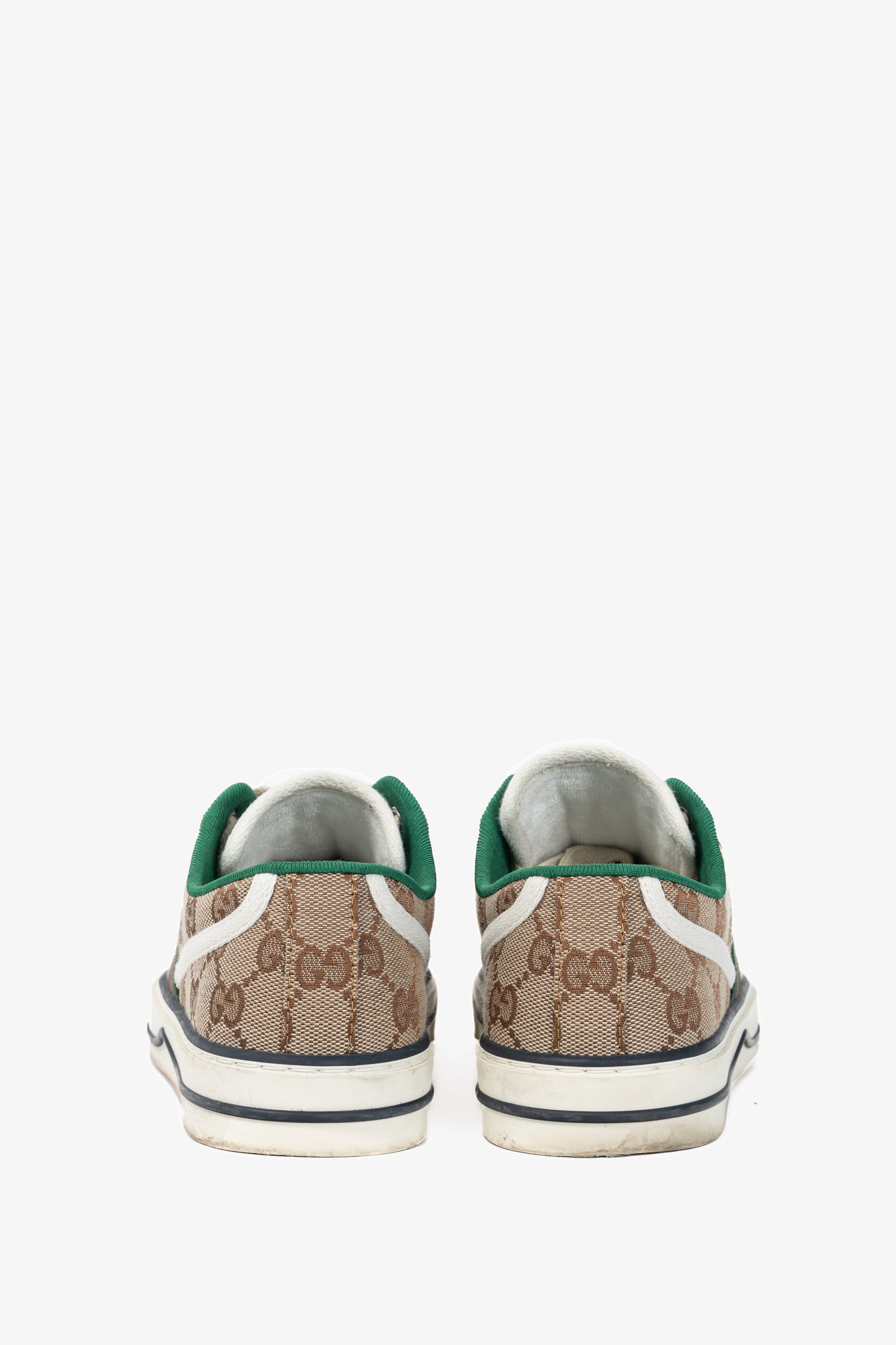 Gucci Gucci Tennis 1977 Beige & Ebony Original GG Canvas Sneakers