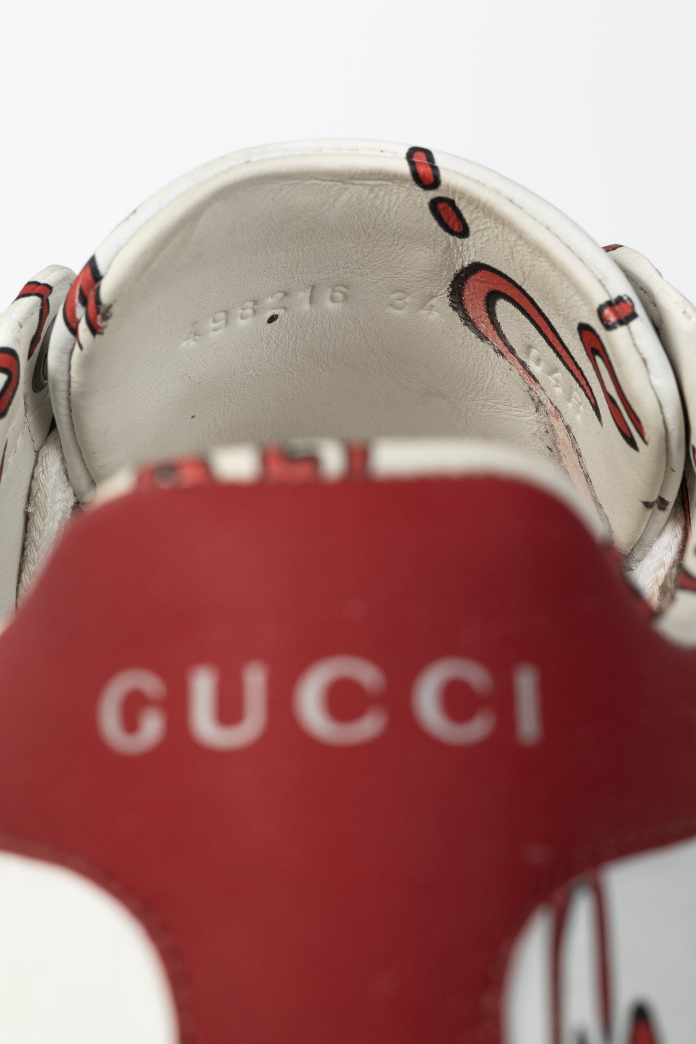 Gucci Ace White GG Ghost Lace-Up Sneakers