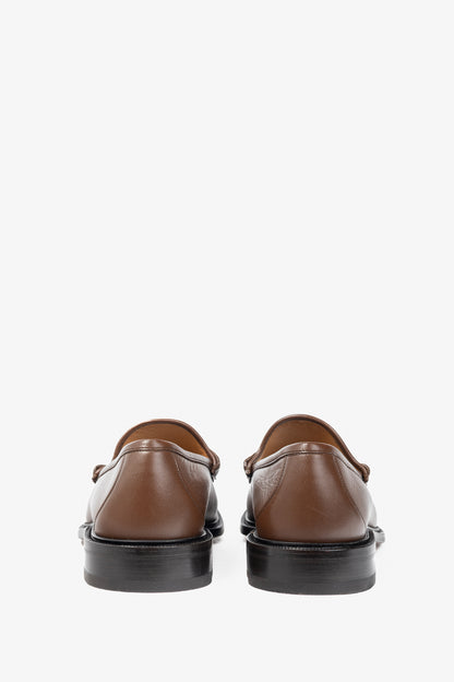 Gucci Wislet Brown Sugar Mandala Goat Horsebit Loafers