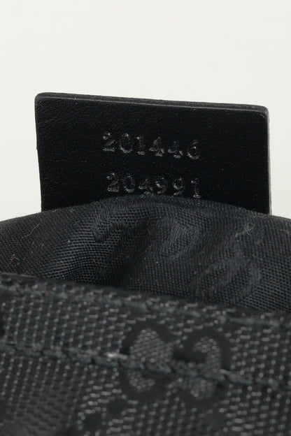 Gucci Black GG Imprime Coated Canvas Messenger Bag