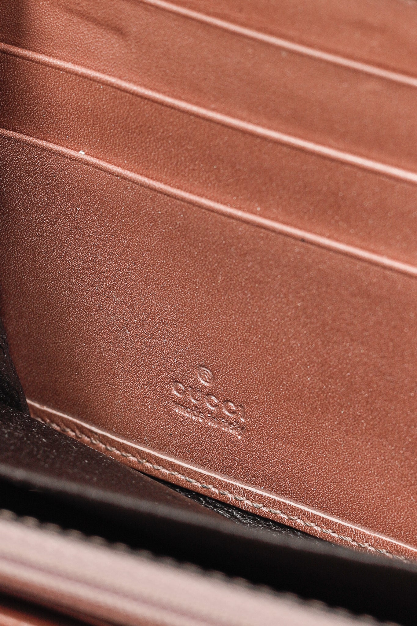 Gucci Dusty Rose Microguccissima Zip-Around Wallet