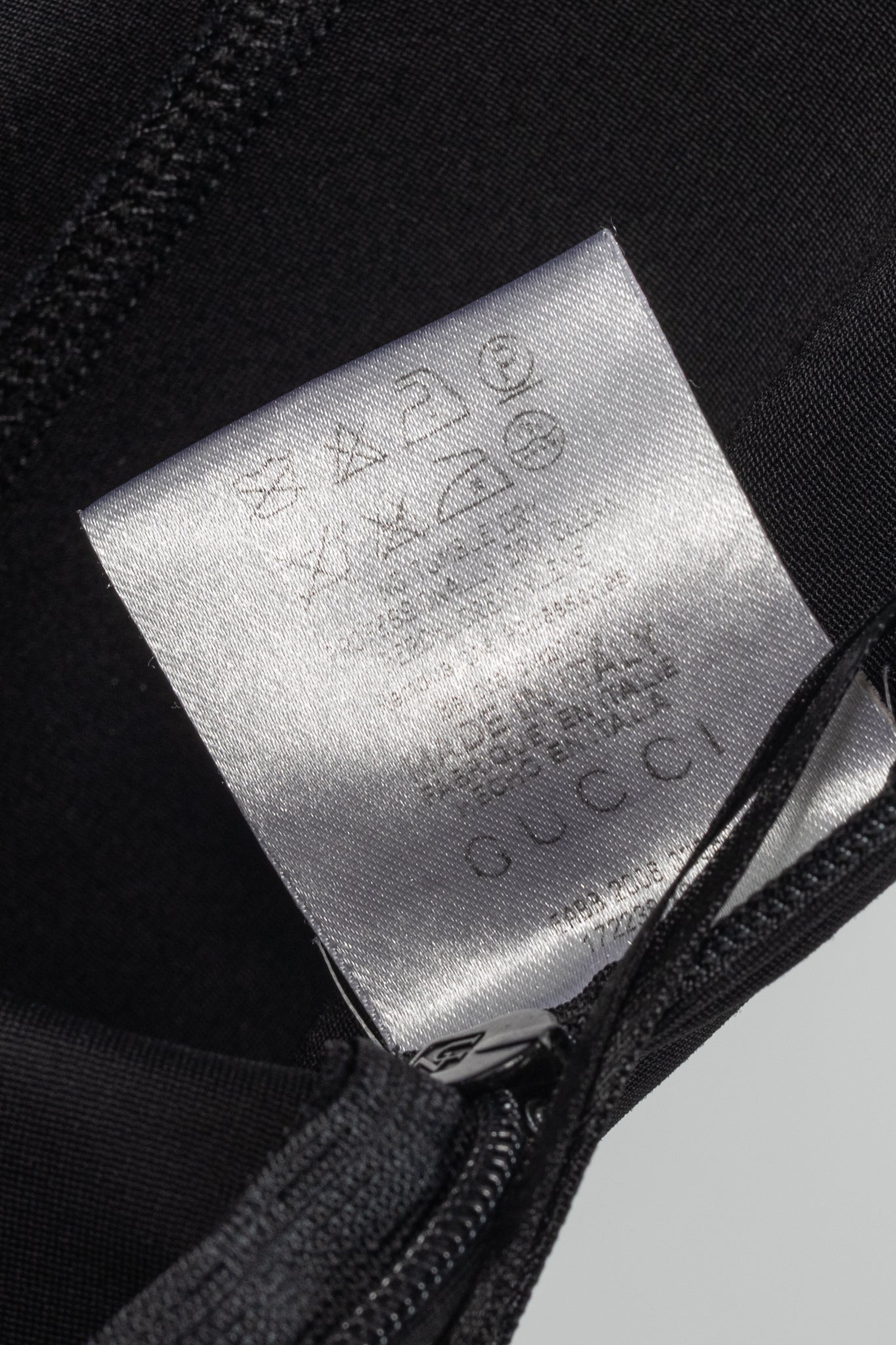 Gucci Black Jersey Bamboo-Belt Pencil Skirt