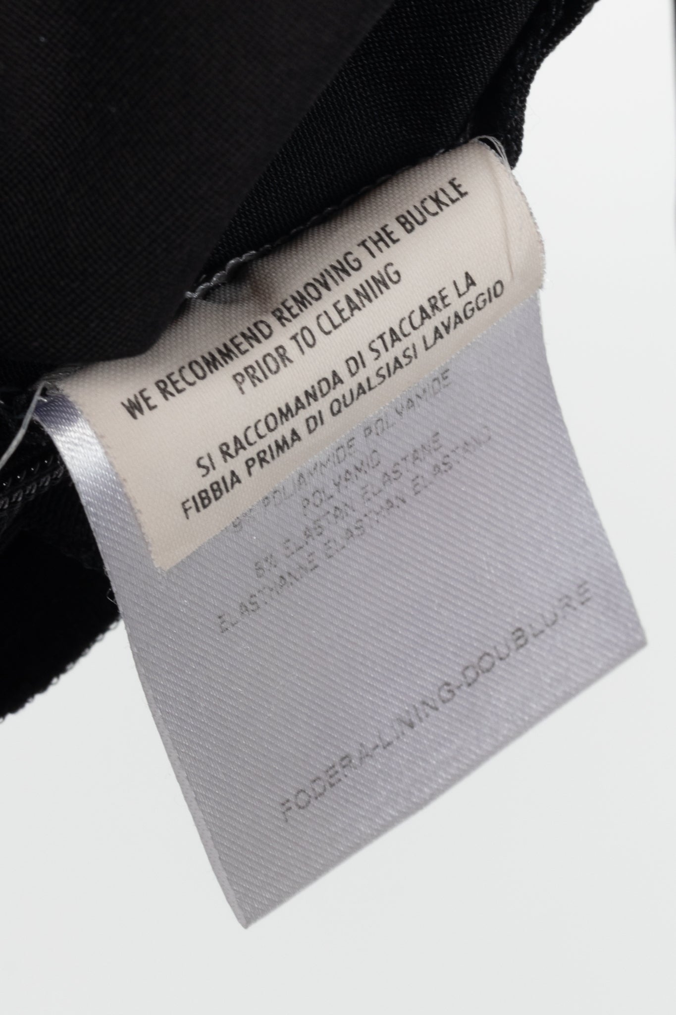 Gucci Black Jersey Bamboo-Belt Pencil Skirt