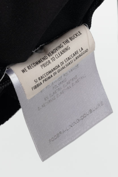 Gucci Black Jersey Bamboo-Belt Pencil Skirt