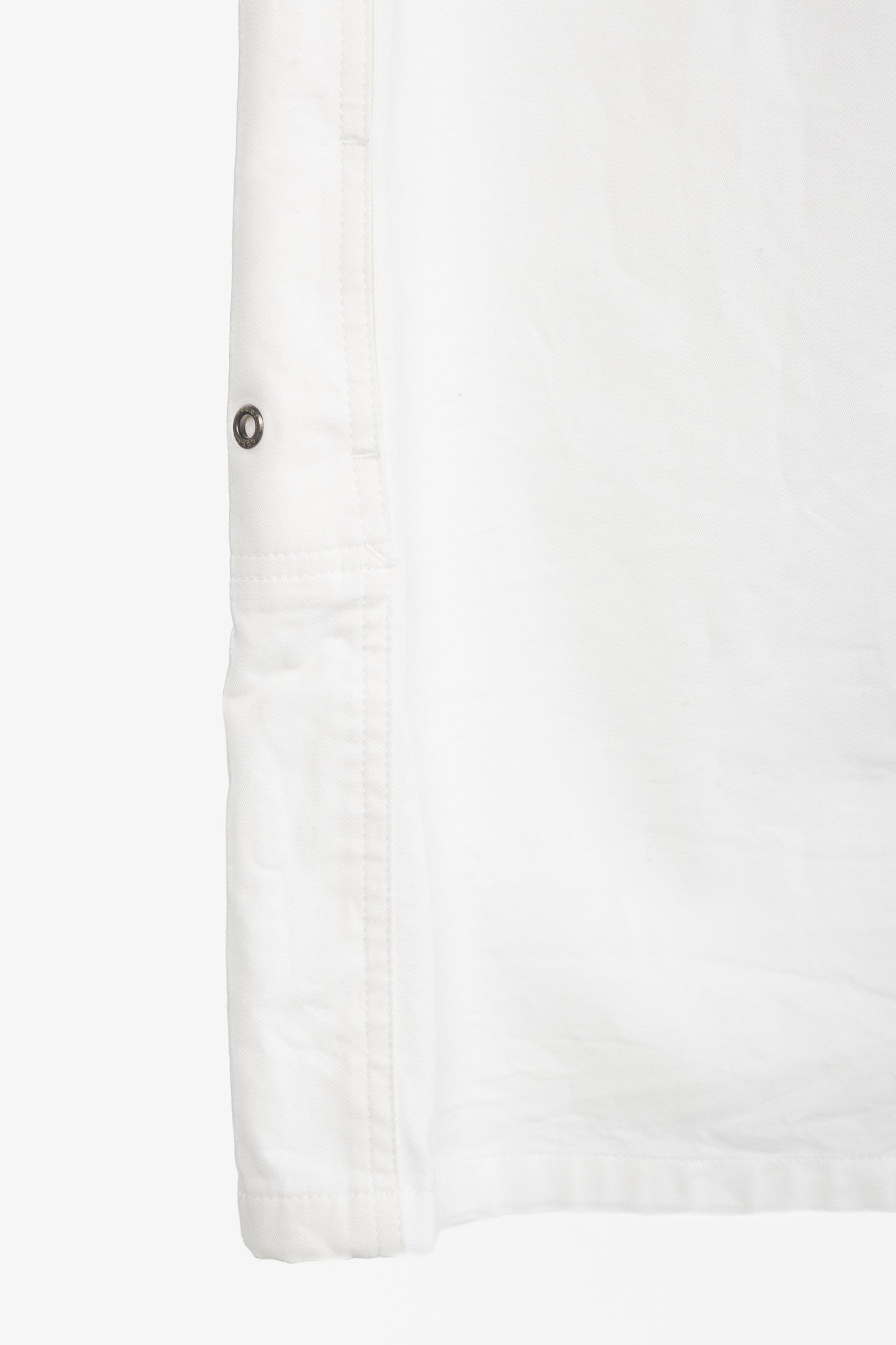 Gucci White Cotton Lace-Up Pencil Skirt