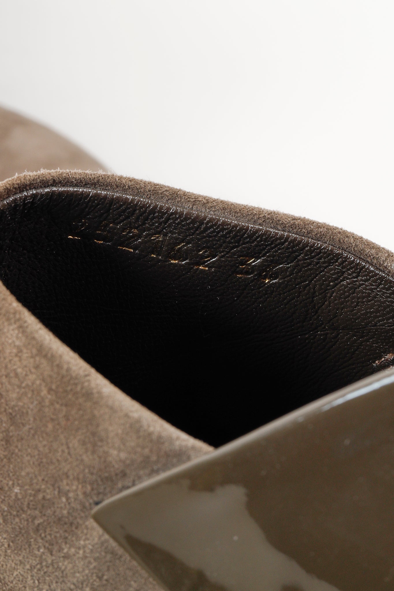 Gucci Green Patent Leather and Suede Booties