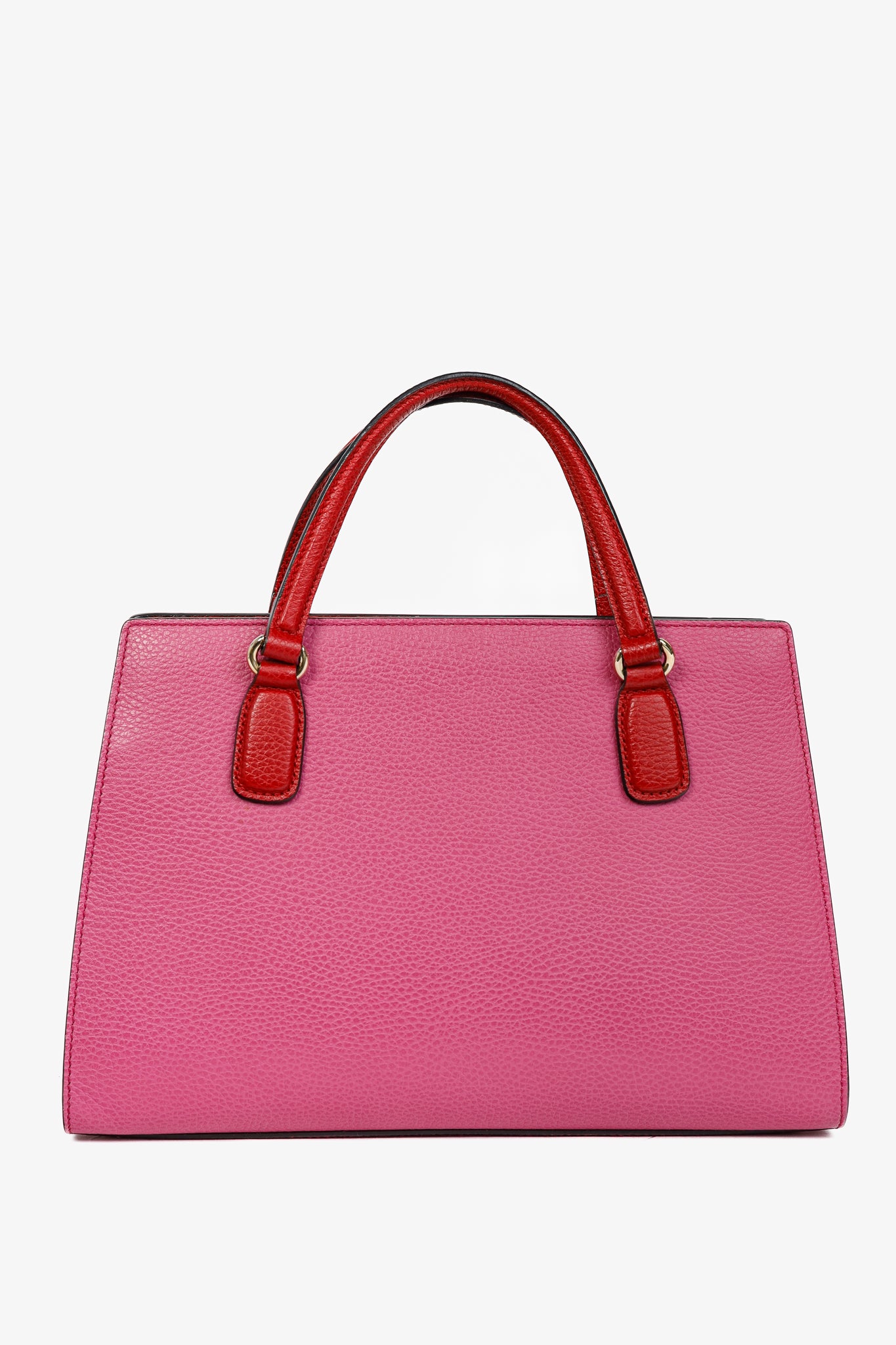 Gucci Medium Soho New Rosette & Hibiscus GG Leather Top Handle Tote